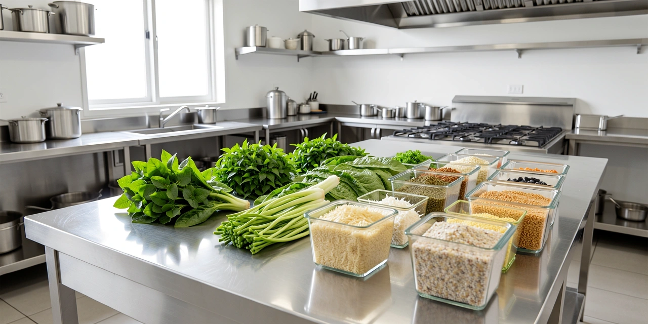 Professional kitchen environment at PaketDiet